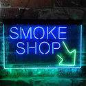 ADVPRO Smoke Shop Dual Color LED Neon Sign st6-i3891 - Green & Blue