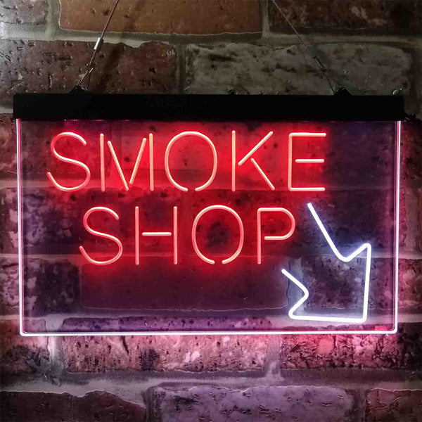 ADVPRO Smoke Shop Dual Color LED Neon Sign st6-i3891 - White & Red
