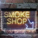 ADVPRO Smoke Shop Dual Color LED Neon Sign st6-i3891 - White & Yellow
