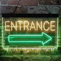 ADVPRO Entrance Arrow Right Dual Color LED Neon Sign st6-i3893 - Green & Yellow