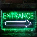 ADVPRO Entrance Arrow Right Dual Color LED Neon Sign st6-i3893 - White & Green