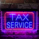 ADVPRO Tax Service Company Dual Color LED Neon Sign st6-i3894 - Red & Blue