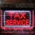 ADVPRO Tax Service Company Dual Color LED Neon Sign st6-i3894 - White & Red