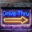 ADVPRO Drive Thru Arrow Right Dual Color LED Neon Sign st6-i3895 - Blue & Yellow