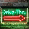 ADVPRO Drive Thru Arrow Right Dual Color LED Neon Sign st6-i3895 - Green & Red