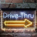 ADVPRO Drive Thru Arrow Right Dual Color LED Neon Sign st6-i3895 - White & Yellow
