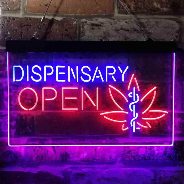 ADVPRO Dispensary Cross Medical Supply Shop Dual Color LED Neon Sign st6-i3897 - Blue & Red