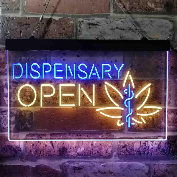 ADVPRO Dispensary Cross Medical Supply Shop Dual Color LED Neon Sign st6-i3897 - Blue & Yellow