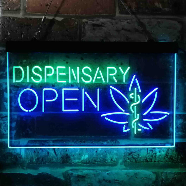 ADVPRO Dispensary Cross Medical Supply Shop Dual Color LED Neon Sign st6-i3897 - Green & Blue