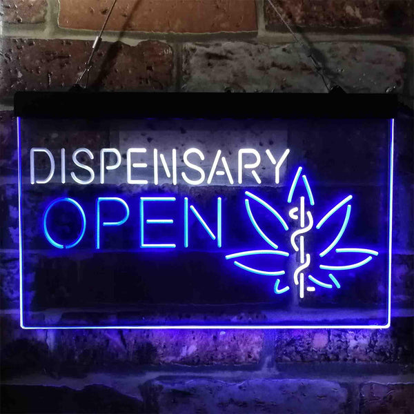 ADVPRO Dispensary Cross Medical Supply Shop Dual Color LED Neon Sign st6-i3897 - White & Blue