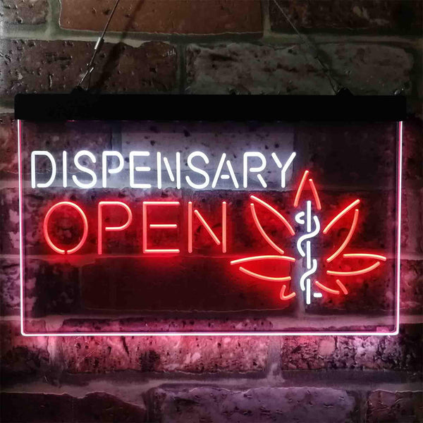 ADVPRO Dispensary Cross Medical Supply Shop Dual Color LED Neon Sign st6-i3897 - White & Red
