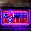 ADVPRO Coffee Donut Restaurant Dual Color LED Neon Sign st6-i3898 - Blue & Red