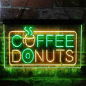 ADVPRO Coffee Donut Restaurant Dual Color LED Neon Sign st6-i3898 - Green & Yellow
