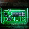 ADVPRO Coffee Donut Restaurant Dual Color LED Neon Sign st6-i3898 - White & Green