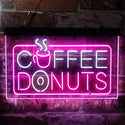 ADVPRO Coffee Donut Restaurant Dual Color LED Neon Sign st6-i3898 - White & Purple