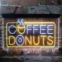 ADVPRO Coffee Donut Restaurant Dual Color LED Neon Sign st6-i3898 - White & Yellow