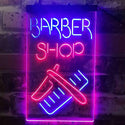 ADVPRO Barber Shop Display  Dual Color LED Neon Sign st6-i3902 - Blue & Red