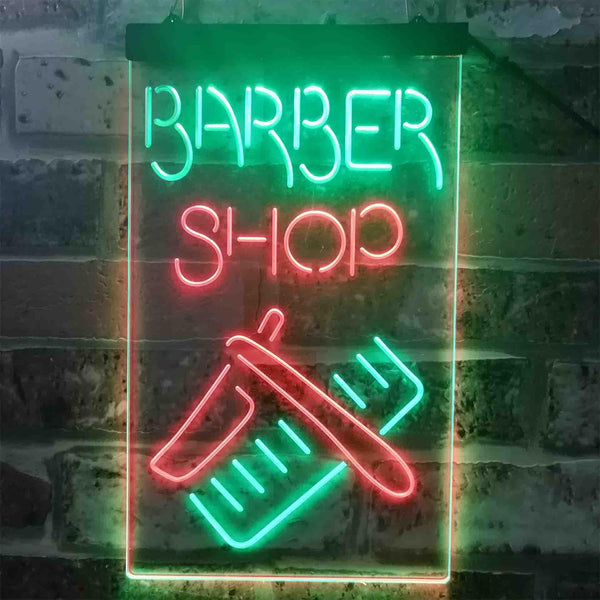 ADVPRO Barber Shop Display  Dual Color LED Neon Sign st6-i3902 - Green & Red