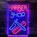 ADVPRO Barber Shop Display  Dual Color LED Neon Sign st6-i3902 - Red & Blue