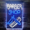 ADVPRO Barber Shop Display  Dual Color LED Neon Sign st6-i3902 - White & Blue
