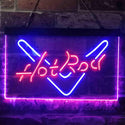 ADVPRO Hot Rod Garage V Shape Dual Color LED Neon Sign st6-i3905 - Blue & Red