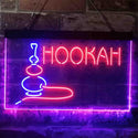 ADVPRO Hookah Smoke Bar Dual Color LED Neon Sign st6-i3906 - Blue & Red