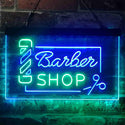 ADVPRO Barber Shop Pole Scissor Hair Cut Dual Color LED Neon Sign st6-i3909 - Green & Blue