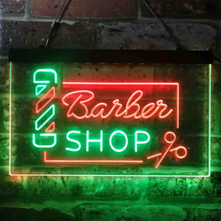 ADVPRO Barber Shop Pole Scissor Hair Cut Dual Color LED Neon Sign st6-i3909 - Green & Red