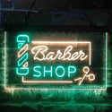ADVPRO Barber Shop Pole Scissor Hair Cut Dual Color LED Neon Sign st6-i3909 - Green & Yellow