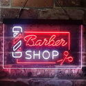 ADVPRO Barber Shop Pole Scissor Hair Cut Dual Color LED Neon Sign st6-i3909 - White & Red