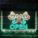 ADVPRO Tattoo Machine Shader Gun Shop Open Dual Color LED Neon Sign st6-i3913 - Green & Yellow
