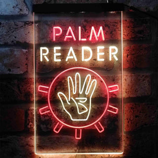 ADVPRO Palm Reader Hand Display  Dual Color LED Neon Sign st6-i3933 - Red & Yellow