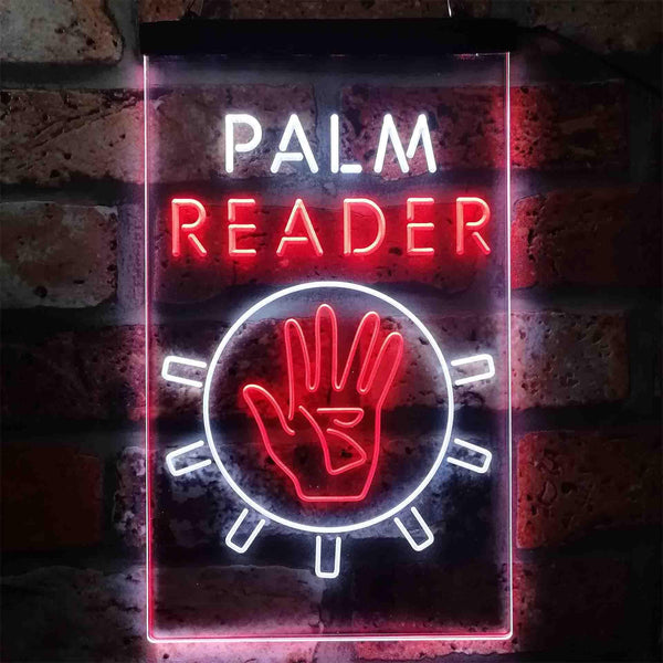 ADVPRO Palm Reader Hand Display  Dual Color LED Neon Sign st6-i3933 - White & Red