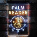 ADVPRO Palm Reader Hand Display  Dual Color LED Neon Sign st6-i3933 - White & Yellow