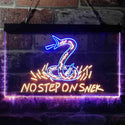 ADVPRO No Step on Snek Gadsden Flag Dual Color LED Neon Sign st6-i3934 - Blue & Yellow