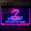 ADVPRO No Step on Snek Gadsden Flag Dual Color LED Neon Sign st6-i3934 - Red & Blue