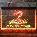 ADVPRO No Step on Snek Gadsden Flag Dual Color LED Neon Sign st6-i3934 - Red & Yellow