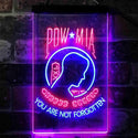 ADVPRO Pow Mia You are not Forgotten National League of Families  Dual Color LED Neon Sign st6-i3935 - Blue & Red