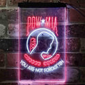 ADVPRO Pow Mia You are not Forgotten National League of Families  Dual Color LED Neon Sign st6-i3935 - White & Red