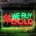 ADVPRO We Buy Gold Dual Color LED Neon Sign st6-i3943 - Green & Red