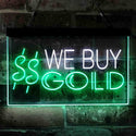 ADVPRO We Buy Gold Dual Color LED Neon Sign st6-i3943 - White & Green