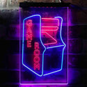 ADVPRO Game Room Arcade Kid Man Cave  Dual Color LED Neon Sign st6-i3944 - Blue & Red