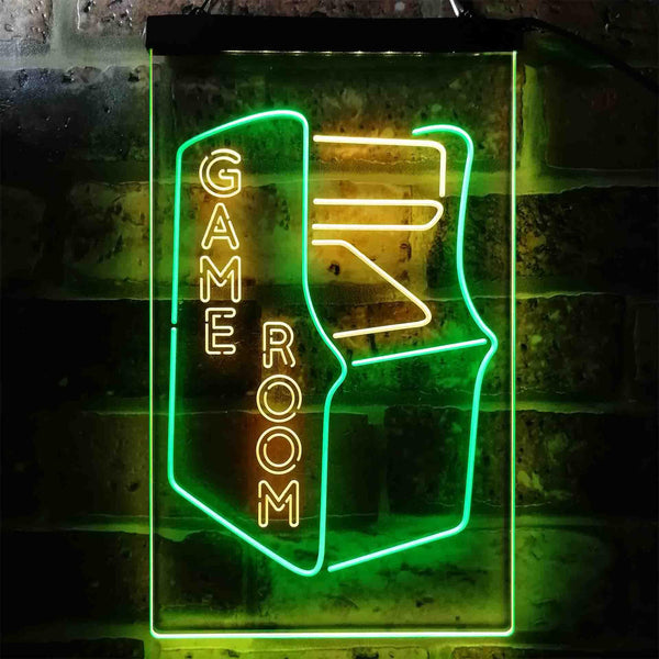 ADVPRO Game Room Arcade Kid Man Cave  Dual Color LED Neon Sign st6-i3944 - Green & Yellow