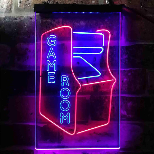 ADVPRO Game Room Arcade Kid Man Cave  Dual Color LED Neon Sign st6-i3944 - Red & Blue