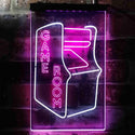 ADVPRO Game Room Arcade Kid Man Cave  Dual Color LED Neon Sign st6-i3944 - White & Purple