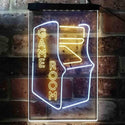 ADVPRO Game Room Arcade Kid Man Cave  Dual Color LED Neon Sign st6-i3944 - White & Yellow