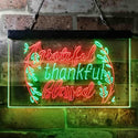 ADVPRO Grateful Thankful Blessed Living Room Decoration Dual Color LED Neon Sign st6-i3947 - Green & Red
