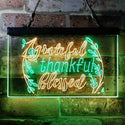 ADVPRO Grateful Thankful Blessed Living Room Decoration Dual Color LED Neon Sign st6-i3947 - Green & Yellow