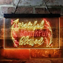 ADVPRO Grateful Thankful Blessed Living Room Decoration Dual Color LED Neon Sign st6-i3947 - Red & Yellow