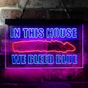ADVPRO in This House We Bleed Blue Dual Color LED Neon Sign st6-i3948 - Blue & Red